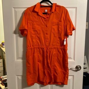 Orange/Red jumper romper Old Navy